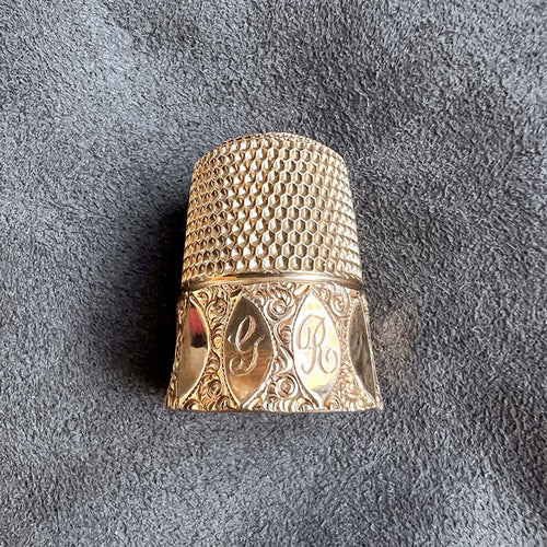 Antique Thimble sold by Doyle and Doyle an antique and vintage jewelry boutique