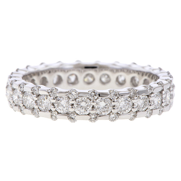 Vintage Diamond Eternity Wedding Band Ring sold by Doyle and Doyle an antique and vintage jewelry boutique
