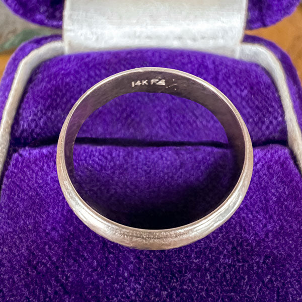 Vintage Millegrain Wedding Band Ring, Size 10 sold by Doyle and Doyle an antique and vintage jewelry boutique