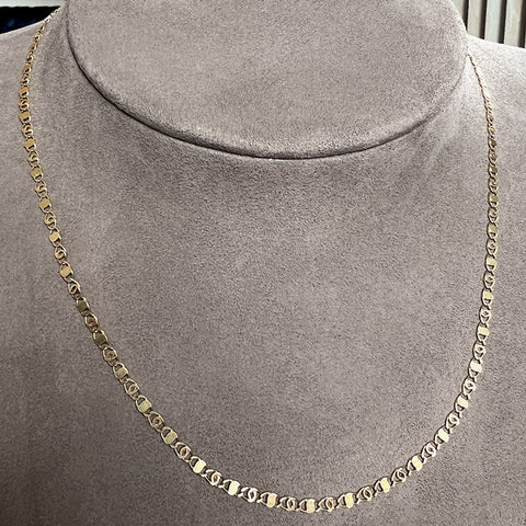 Vintage Fancy Link Gold Chain Necklace, from Doyle & Doyle antique and vintage jewelry boutique