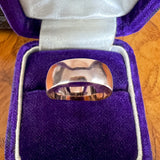 Vintage Half Round Wedding Band sold by Doyle and Doyle an antique and vintage jewelry boutique