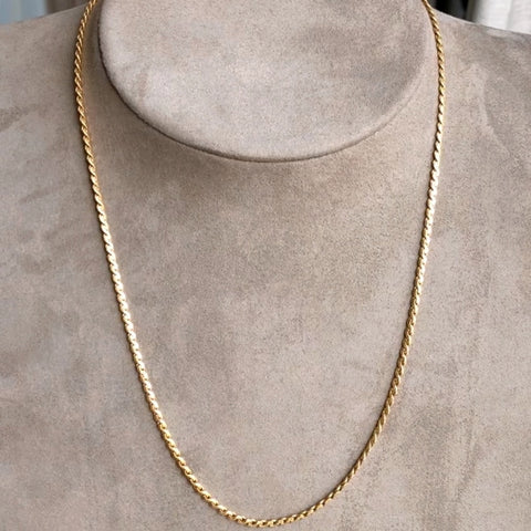 Vintage Gold Chain Necklace, from Doyle & Doyle antique and vintage jewelry boutique