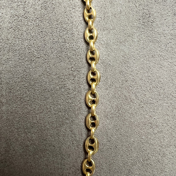 Vintage Anchor Link Chain Necklace sold by Doyle and Doyle an antique and vintage jewelry boutique