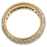 Vintage Pave Set Wedding Band sold by Doyle and Doyle an antique and vintage jewelry boutique