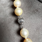 Vintage Light Yellow South Sea Pearl Necklace sold by Doyle and Doyle an antique and vintage jewelry boutique