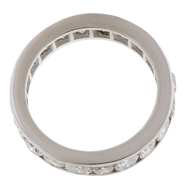 Vintage Channel Set Diamond Eternity Band sold by Doyle and Doyle an antique and vintage jewelry boutique