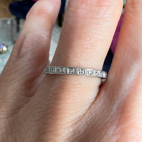 Vintage Eternity Band sold by Doyle and Doyle an antique and vintage jewelry boutique