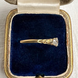 Antique Diamond Three Stone Ring sold by Doyle and Doyle an antique and vintage jewelry boutique