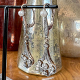 Art Deco Diamond Drop Earrings sold by Doyle and Doyle an antique and vintage jewelry boutique