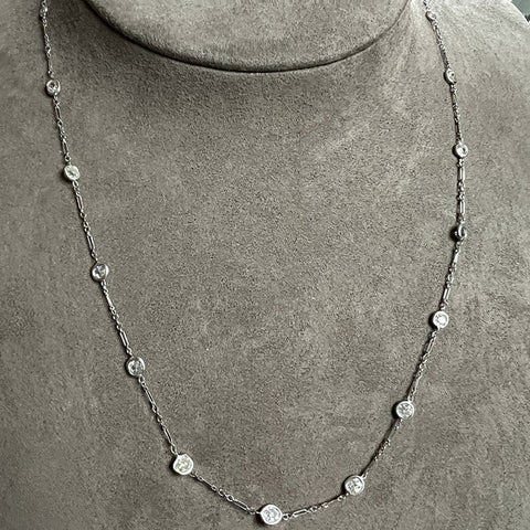 Art Deco Diamond Platinum Chain, from Doyle & Doyle antique and vintage jewelry boutique
