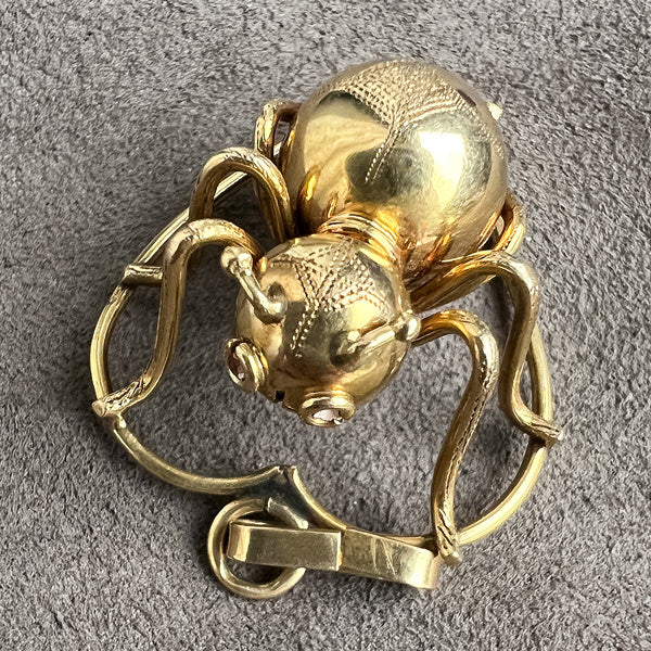 Vintage Ant Heart Pendant sold by Doyle and Doyle an antique and vintage jewelry boutique