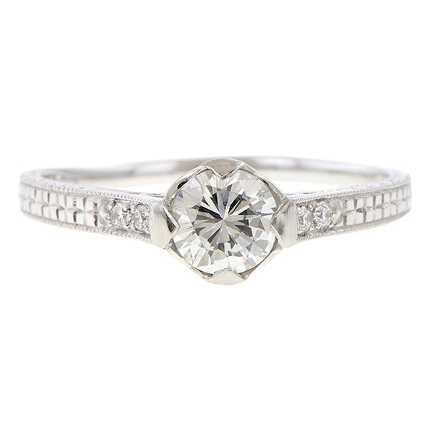 Vintage Diamond Engagement Ring, 0.50ct. sold by Doyle and Doyle an antique and vintage jewelry boutique