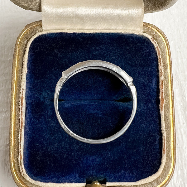 Art Deco Diamond Wedding Band sold by Doyle and Doyle an antique and vintage jewelry boutique
