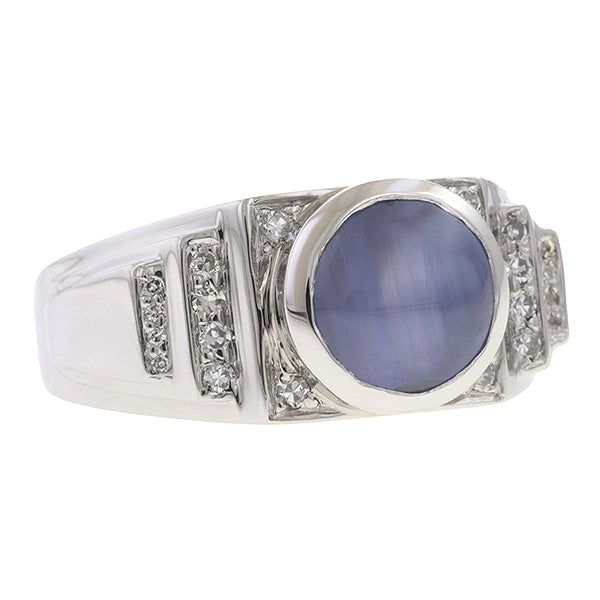 Vintage Star Sapphire Ring sold by Doyle and Doyle an antique and vintage jewelry boutique