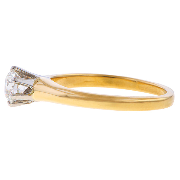 Vintage Solitaire Diamond Engagement Ring, RBC 0.46ct. sold by Doyle and Doyle an antique and vintage jewelry boutique