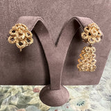 Vintage Day/ Night Gold Drop Earrings sold by Doyle and Doyle an antique and vintage jewelry boutique