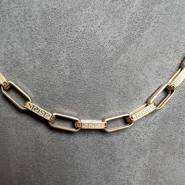 Estate Gold Chain Necklace sold by Doyle and Doyle an antique and vintage jewelry boutique