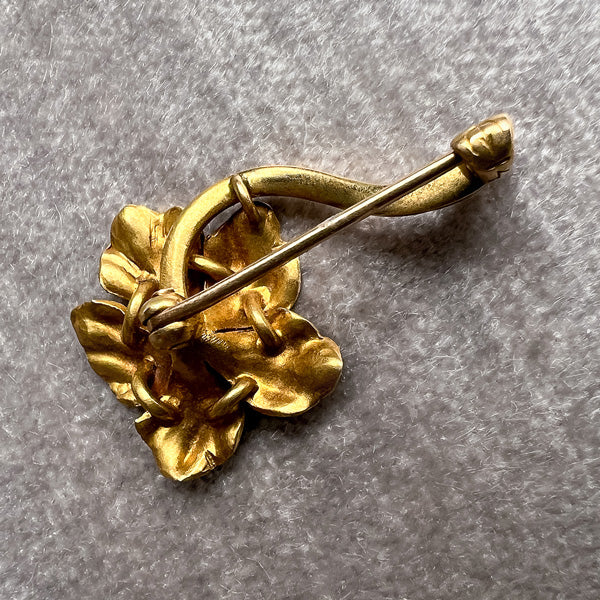 Vintage Pearl Flower Pin sold by Doyle and Doyle an antique and vintage jewelry boutique