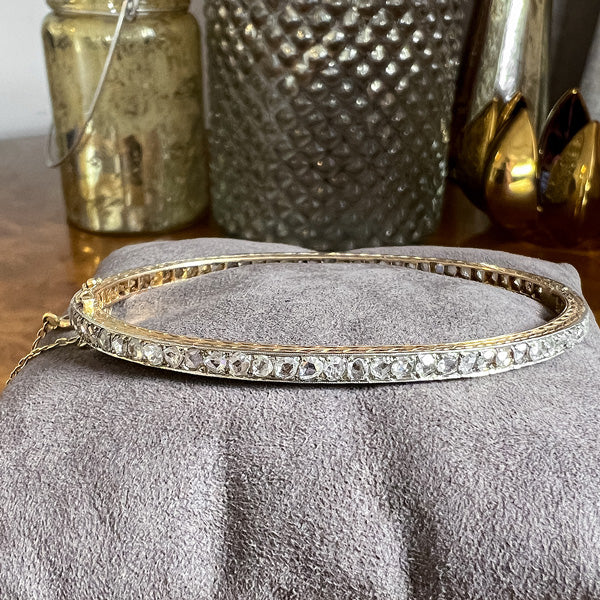 Antique Rose Cut Diamond Bracelet sold by Doyle and Doyle an antique and vintage jewelry boutique