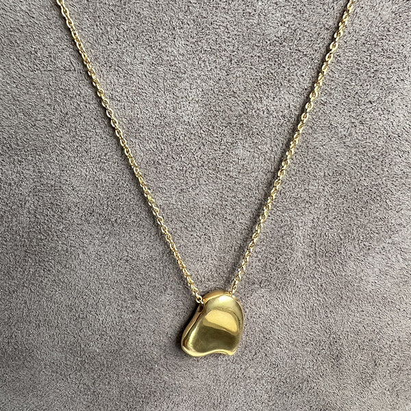 Vintage Elsa Peretti Full Heart Necklace sold by Doyle and Doyle an antique and vintage jewelry boutique
