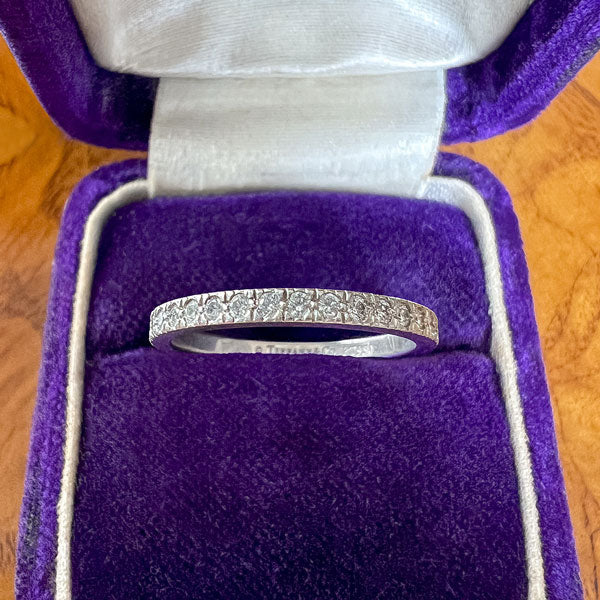 Vintage Diamond Eternity Wedding Band sold by Doyle and Doyle an antique and vintage jewelry boutique