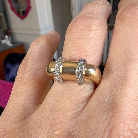 Vintage Diamond Ring sold by Doyle and Doyle an antique and vintage jewelry boutique
