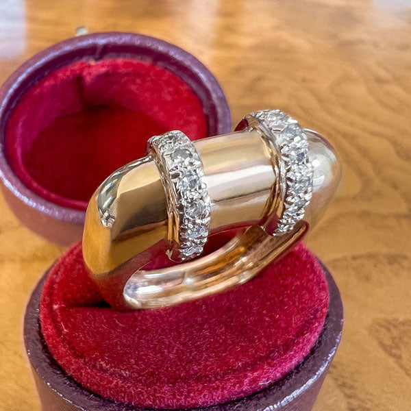Vintage Diamond Ring sold by Doyle and Doyle an antique and vintage jewelry boutique