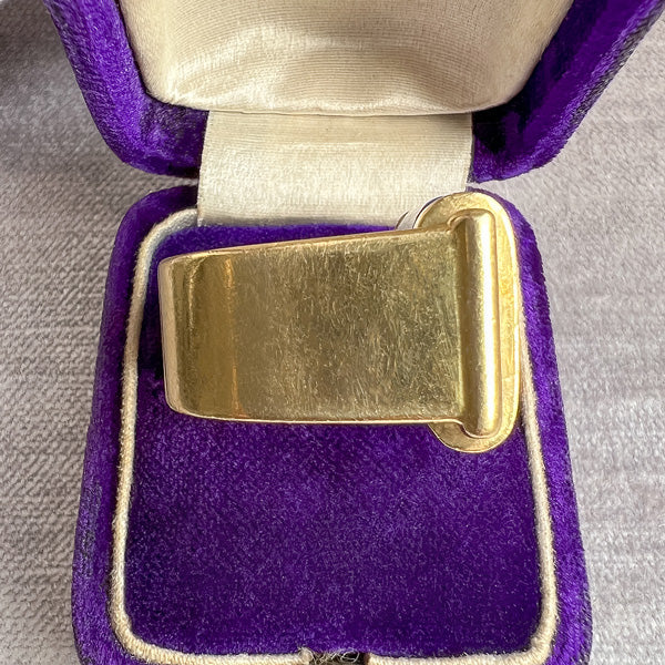 Vintage Lapis & Diamond Ring sold by Doyle and Doyle an antique and vintage jewelry boutique