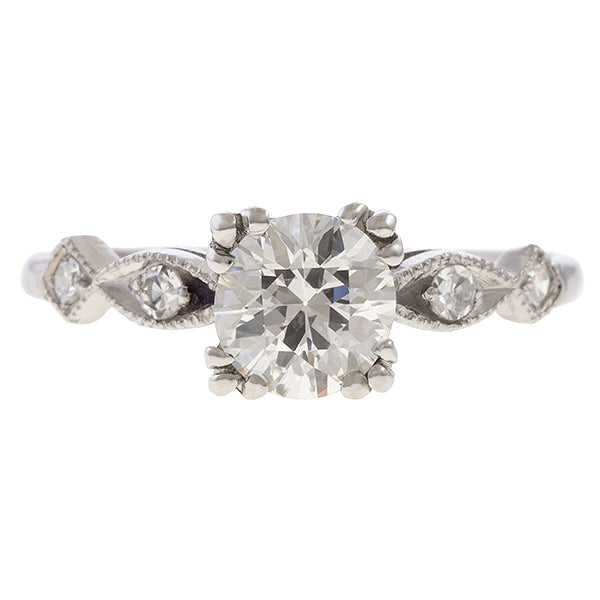 Vintage Diamond Engagement Ring, RBC 0.91 sold by Doyle and Doyle an antique and vintage jewelry boutique