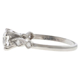 1940s Vintage Diamond Engagement Ring in platinum, from Doyle & Doyle antique and vintage jewelry boutique