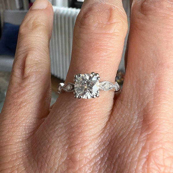 Vintage Diamond Engagement Ring, RBC 0.91 sold by Doyle and Doyle an antique and vintage jewelry boutique