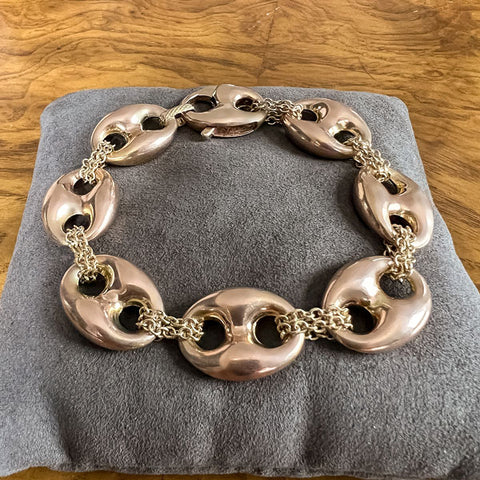 Vintage Mariner Link Chain Bracelet sold by Doyle and Doyle an antique and vintage jewelry boutique
