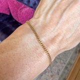 Vintage Curb Link Chain Bracelet sold by Doyle and Doyle an antique and vintage jewelry boutique