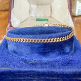 Vintage Curb Link Chain Bracelet sold by Doyle and Doyle an antique and vintage jewelry boutique