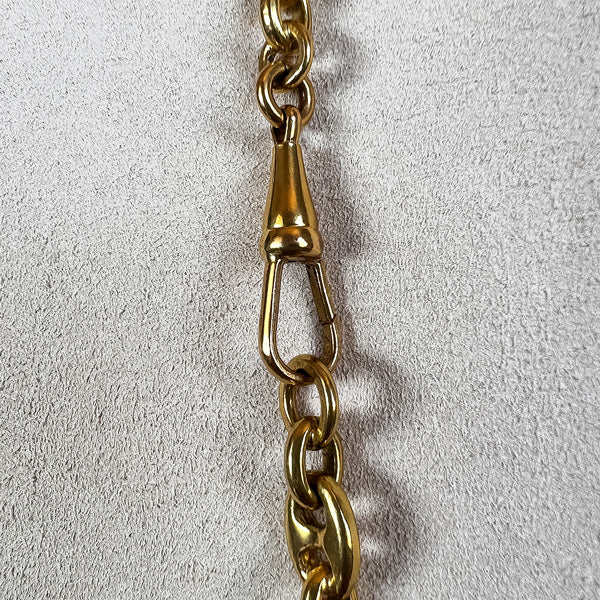 Vintage Mariner Link Chain Necklace sold by Doyle and Doyle an antique and vintage jewelry boutique