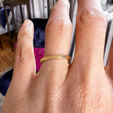 Vintage Square Stock Wedding Band sold by Doyle and Doyle an antique and vintage jewelry boutique