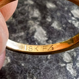 Vintage Square Stock Wedding Band sold by Doyle and Doyle an antique and vintage jewelry boutique