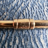Vintage Telescoping Toothpick Pendant sold by Doyle and Doyle an antique and vintage jewelry boutique