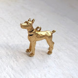 Vintage Dog Charm Pendant sold by Doyle and Doyle an antique and vintage jewelry boutique