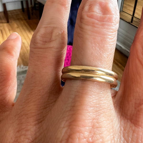 Vintage Wedding Band sold by Doyle and Doyle an antique and vintage jewelry boutique