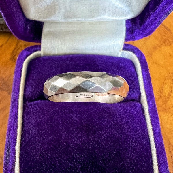 Vintage Wedding Band sold by Doyle and Doyle an antique and vintage jewelry boutique