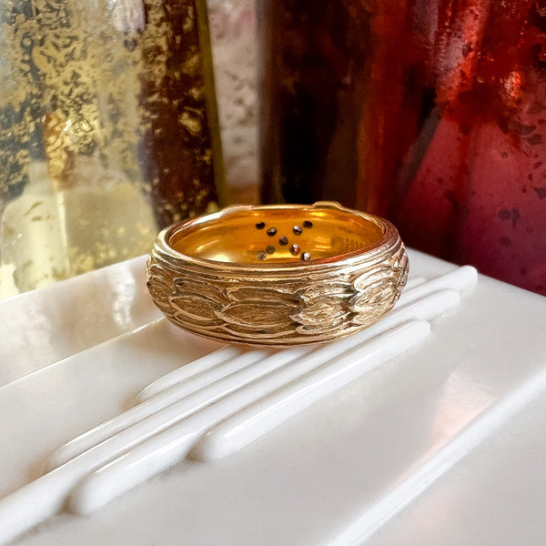Vintage Wedding Band sold by Doyle and Doyle an antique and vintage jewelry boutique
