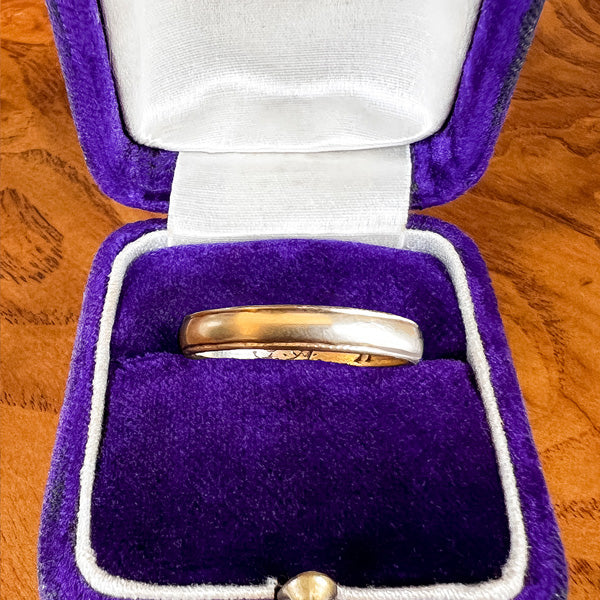Vintage Wedding Band, sold by Doyle and Doyle an antique and vintage jewelry boutique