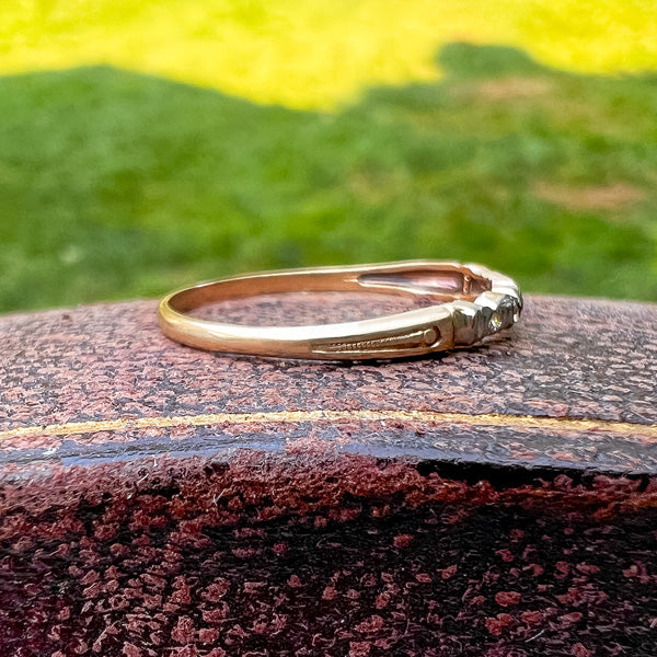 Vintage Wedding Band sold by Doyle and Doyle an antique and vintage jewelry boutique