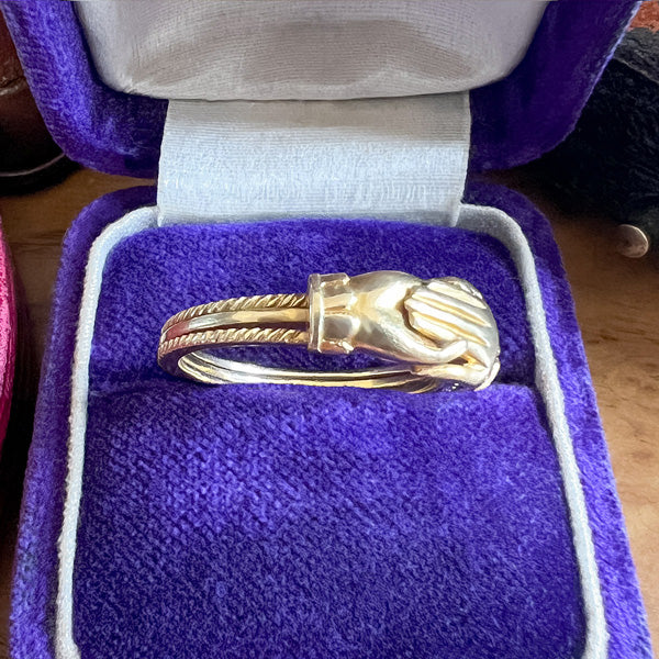 Antique Fede Gimmel Ring sold by Doyle and Doyle an antique and vintage jewelry boutique