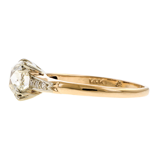 Vintage Engagement Ring, Old Mine Cut 1.32ct. sold by Doyle and Doyle an antique and vintage jewelry boutique
