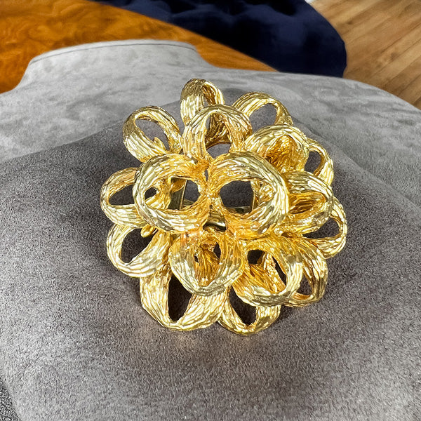 Vintage Oversized Ribbon Ring sold by Doyle and Doyle an antique and vintage jewelry boutique