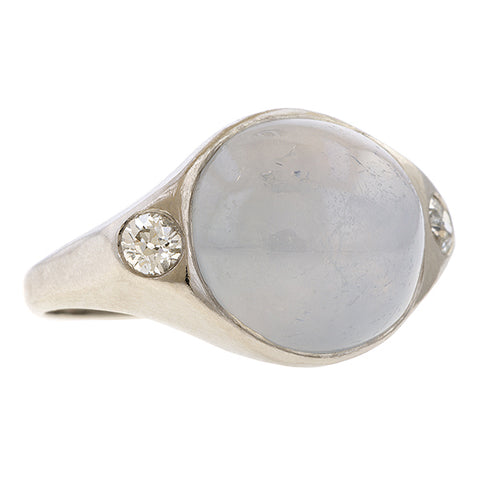 Vintage Star Sapphire & Diamond Ring sold by Doyle and Doyle an antique and vintage jewelry boutique