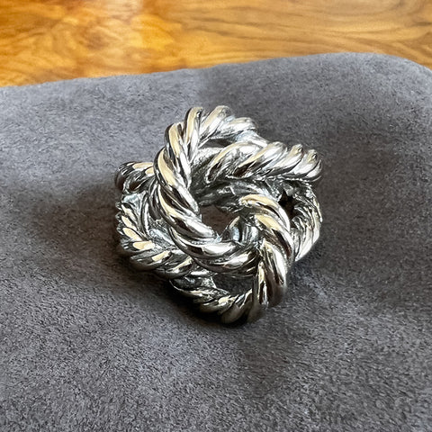 Vintage Rope Twist Knot Ring sold by Doyle and Doyle an antique and vintage jewelry boutique