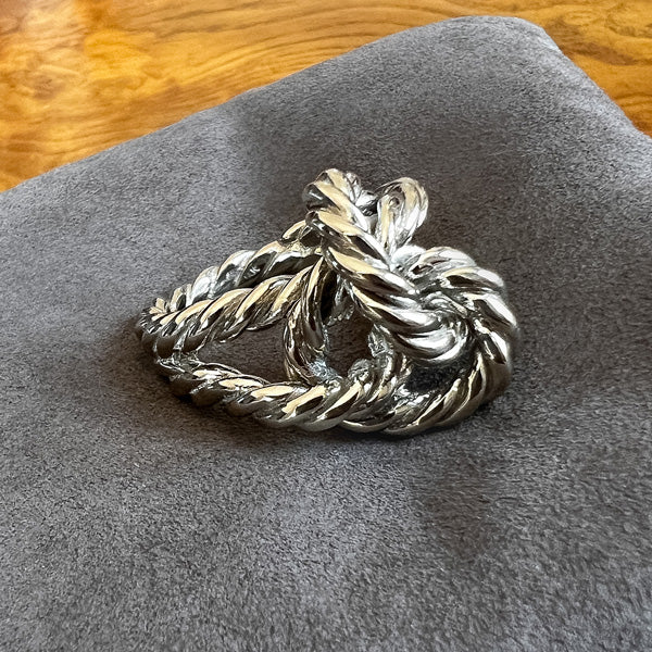 Vintage Rope Twist Knot Ring sold by Doyle and Doyle an antique and vintage jewelry boutique